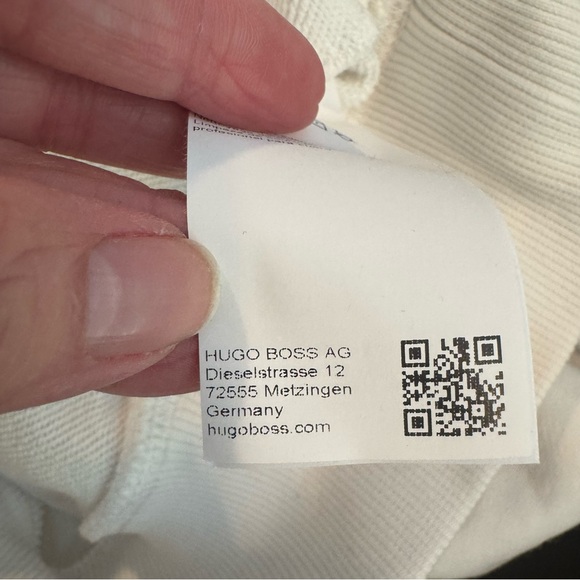 Boss White Hoodie with Multicolor Logo - Picture 9 of 10